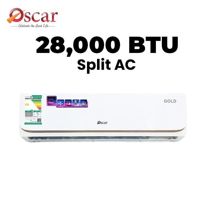 OSCAR | 2.5 Ton Split Air Conditioner 28000 BTU Modern Design Reliable Performance White | OS30MCR410