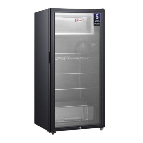 OSCAR | Glass Door De-Frost Refrigerator 235L Black ORF-250GD | 201001000000543