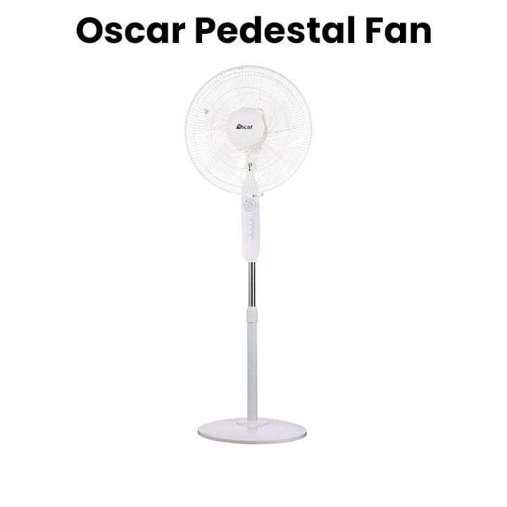 OSCAR | Oscar Pedestal Fan Oscillating Function  Reliable Performance White | OSF-1640