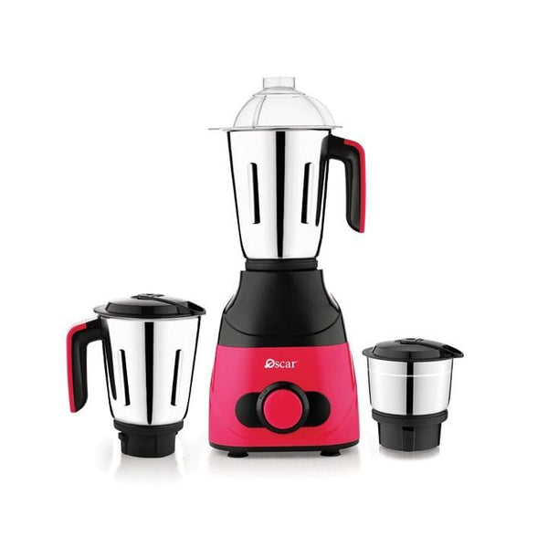 OSCAR | 3-in-1 Mixer Grinder 550W Powerful Motor Magenta Black | OMG550
