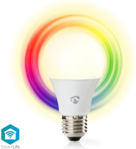 NEDIS | WiFi Smart LED Bulb, Full Colour and Warm White 6W , E27 | WIFILC11WTE27