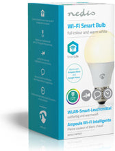 NEDIS | WiFi Smart LED Bulb, Full Colour and Warm White 6W , E27 | WIFILC11WTE27