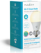 NEDIS | WiFi Smart LED Bulb, Full Colour and Warm White 6W , E27 | WIFILC11WTE27