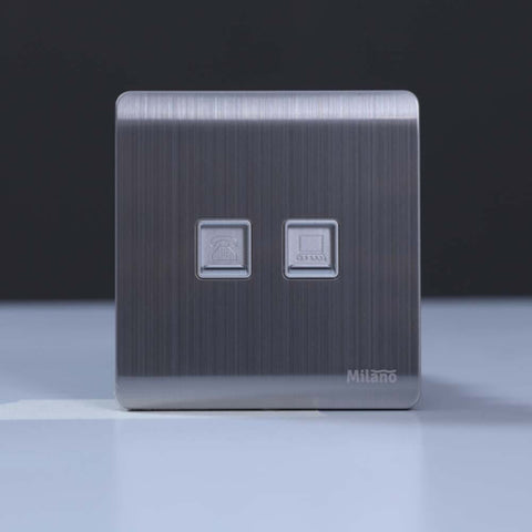 MILANO | Tel+Data Outlet Cat6 Sl | 210100300258