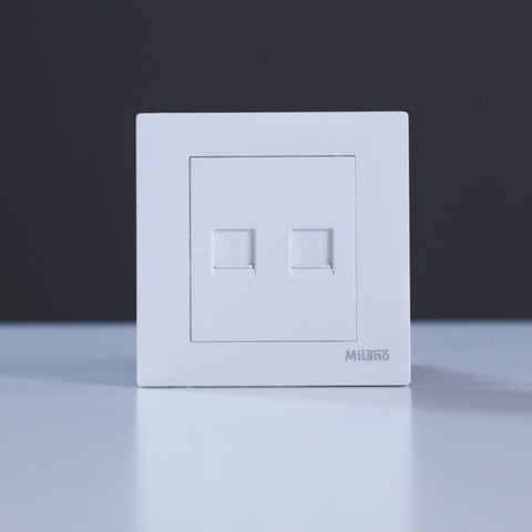 MILANO | Tel+Data Outlet Cat6Mpw | 210100300260