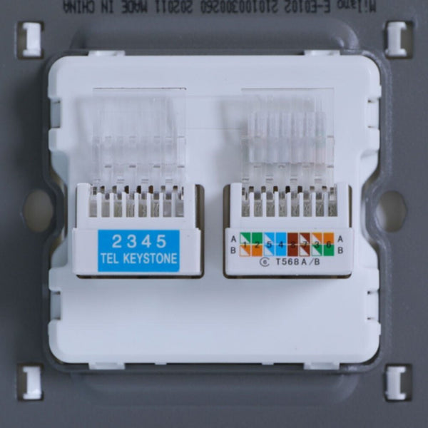 MILANO | Tel+Data Outlet Cat6Mpw | 210100300260
