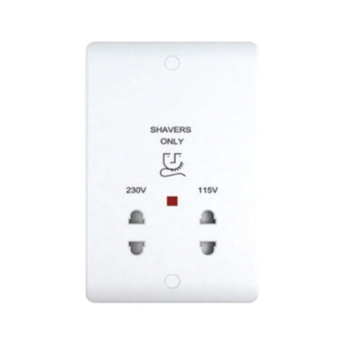 MILANO | Shaver Socket White | 210100300271