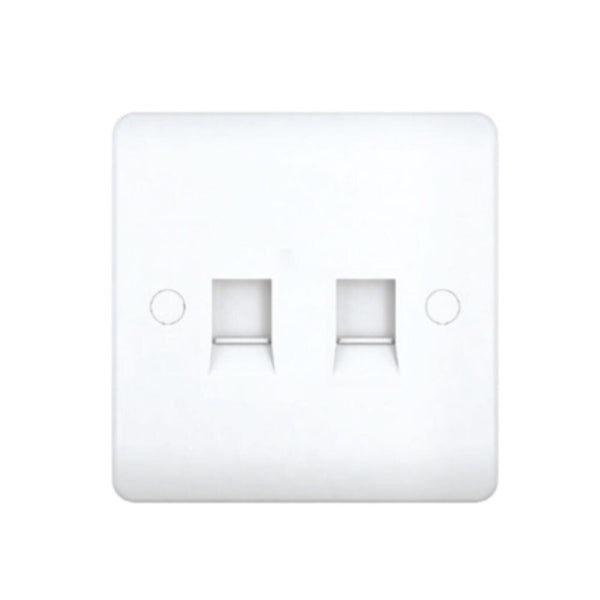 MILANO | Dual Rj45 Data Outlet White | 210100300291