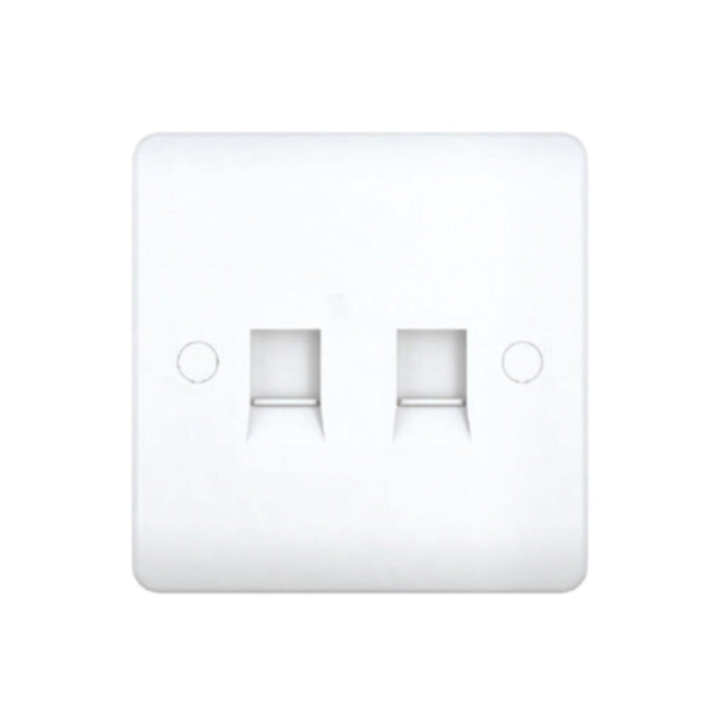 MILANO | Dual Rj45 Data Outlet White | 210100300291