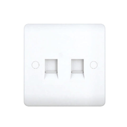 MILANO | Dual Rj45 Data Outlet White | 210100300291