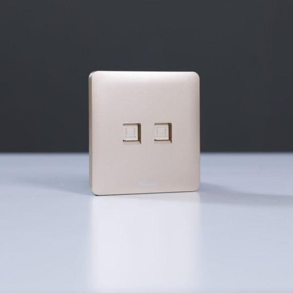 MILANO | Dual Computer Outlet Cat6 Gd Ps | 210100300323