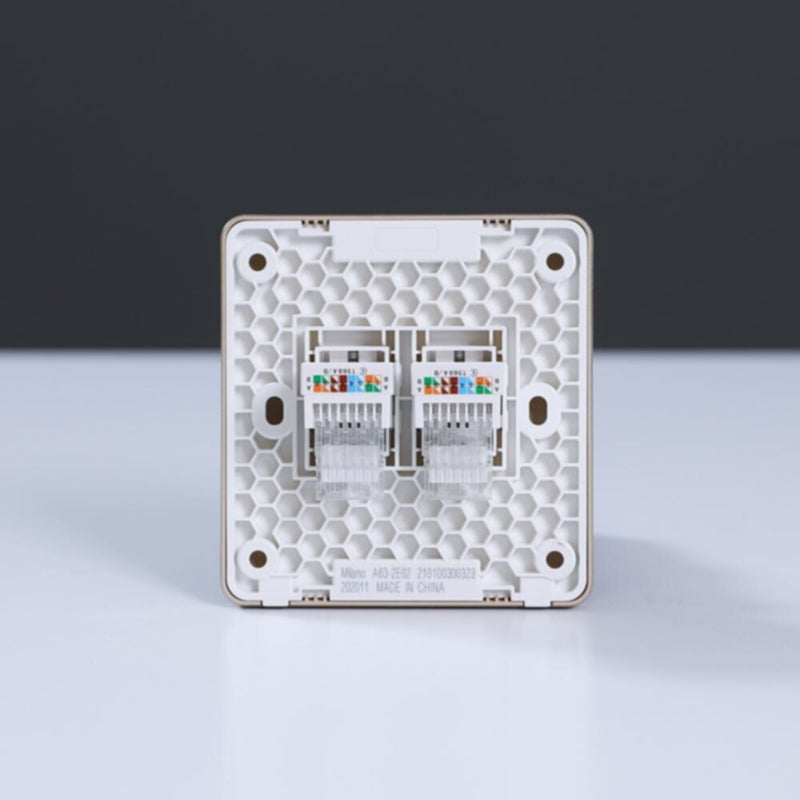 MILANO | Dual Computer Outlet Cat6 Gd Ps | 210100300323