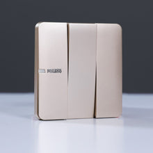 MILANO | 10A 3 Gang 1 Way Switch Gd Ps | 210100300331