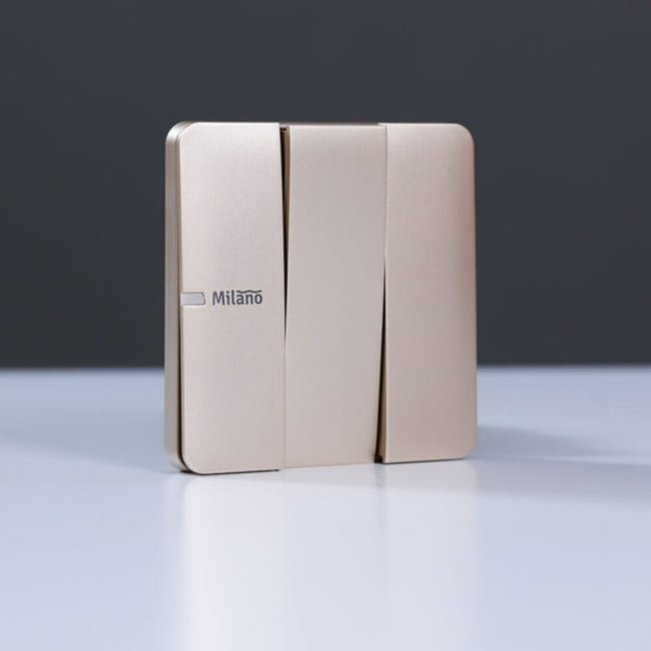 MILANO | 10A 3 Gang 2 Way Switch Gd Ps | 210100300332