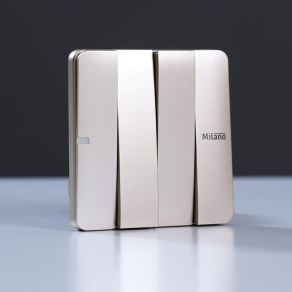 MILANO | 10A 4 Gang 2 Way Switch Gd Ps | 210100300334
