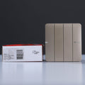 MILANO | 10A 4 Gang 2 Way Switch Gd Ps | 210100300334