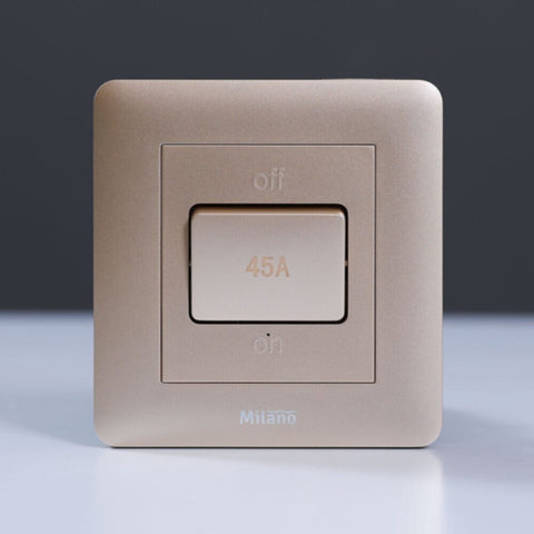 MILANO | 45A Dp Switch With Led Indicator Gd Ps | 210100300338