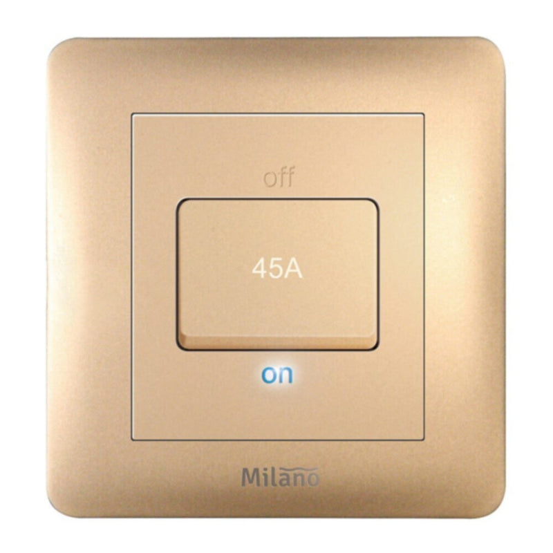 MILANO | 45A Dp Switch With Led Indicator Gd Ps | 210100300338