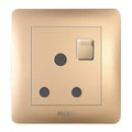 MILANO | 15A 3 Round Pin Switched Socket Gd Ps | 210100300343