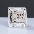 MILANO | 2 Pin & 3 Pin Universal Socket With 2.1A Us-Gold | 210100300349