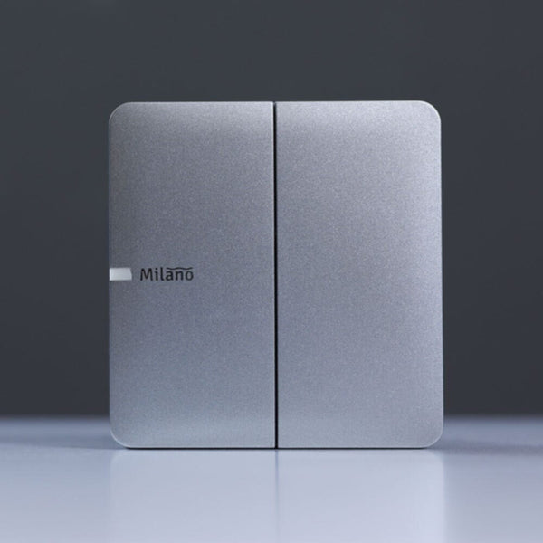 MILANO | 10A 2 Gang 1 Way Switch Sl Ps | 210100300359