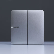 MILANO | 10A 2 Gang 1 Way Switch Sl Ps | 210100300359