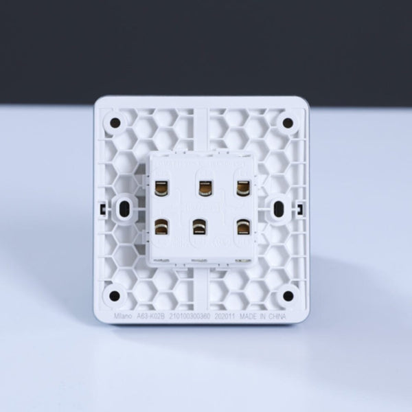MILANO | 10A 2 Gang 2 Way Switch Sl Ps | 210100300360