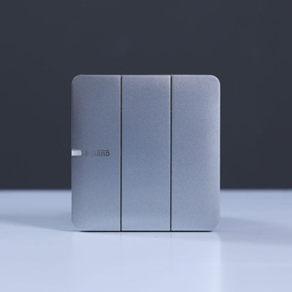 MILANO | 10A 3 Gang 1 Way Switch Sl Ps | 210100300361