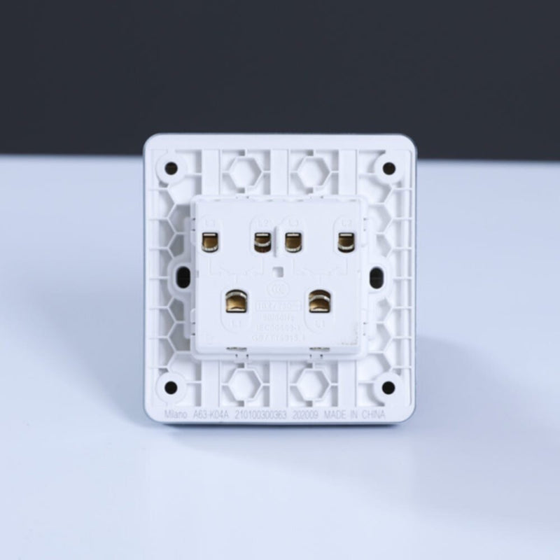 MILANO | 10A 4 Gang 1 Way Switch Sl Ps | 210100300363
