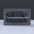MILANO | 13A Twin Socket With Switch & Led Indicator-Silver | 210100300372