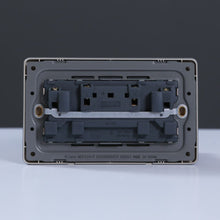 MILANO | 13A Twin Socket With Switch & Led Indicator-Silver | 210100300372