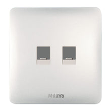 MILANO | Dual Computer Outlet Cat6 Wh Ps | 210100300383