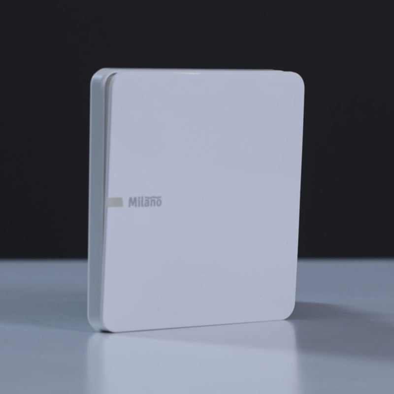 MILANO | 10A 1 Gang 1 Way Switch Wh Ps | 210100300387