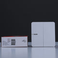 MILANO | 10A 2 Gang 2 Way Switch Wh Ps | 210100300390