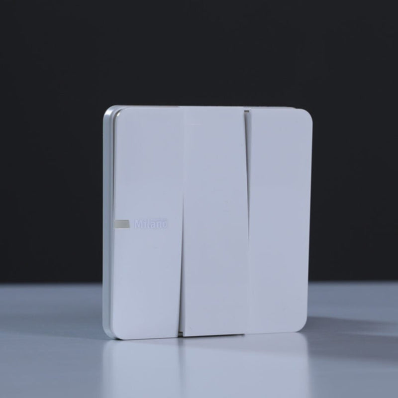 MILANO | 10A 3 Gang 1 Way Switch Wh Ps | 210100300391