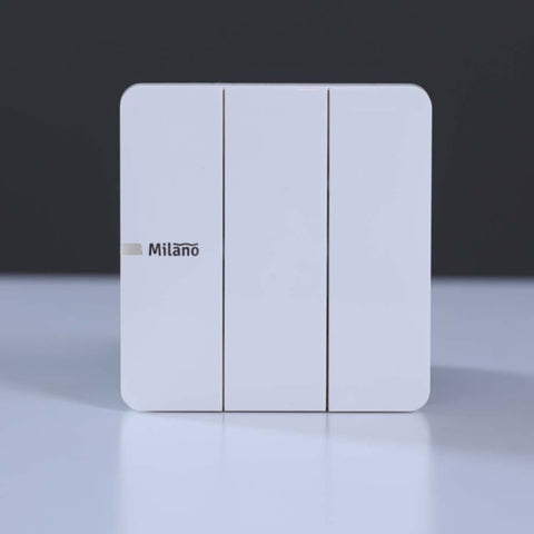 MILANO | 10A 3 Gang 2 Way Switch Wh Ps | 210100300392