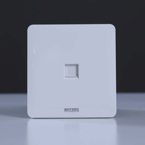 MILANO | Computer Outlet Cat6 Wh Ps | 210100300408