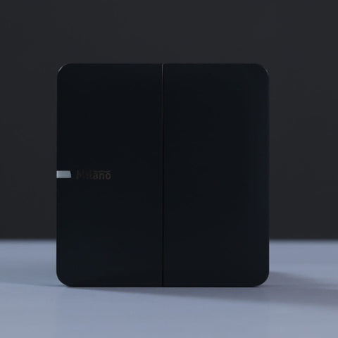 MILANO | 10A 2 Gang 1 Way SwitchMblk Ps | 210100300450