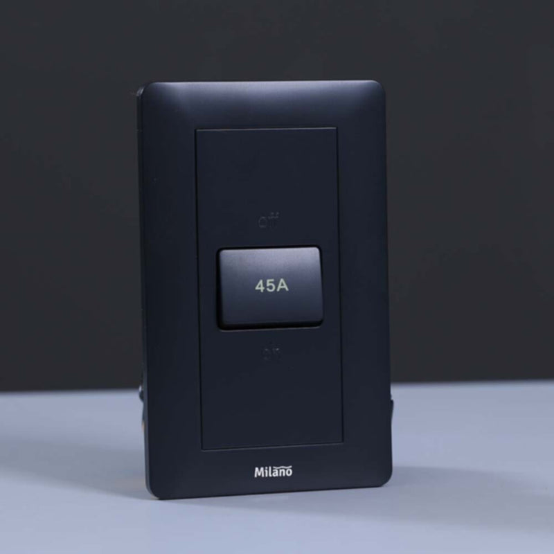 MILANO | 45A Dp Switch 6X3Mblk Ps | 210100300461