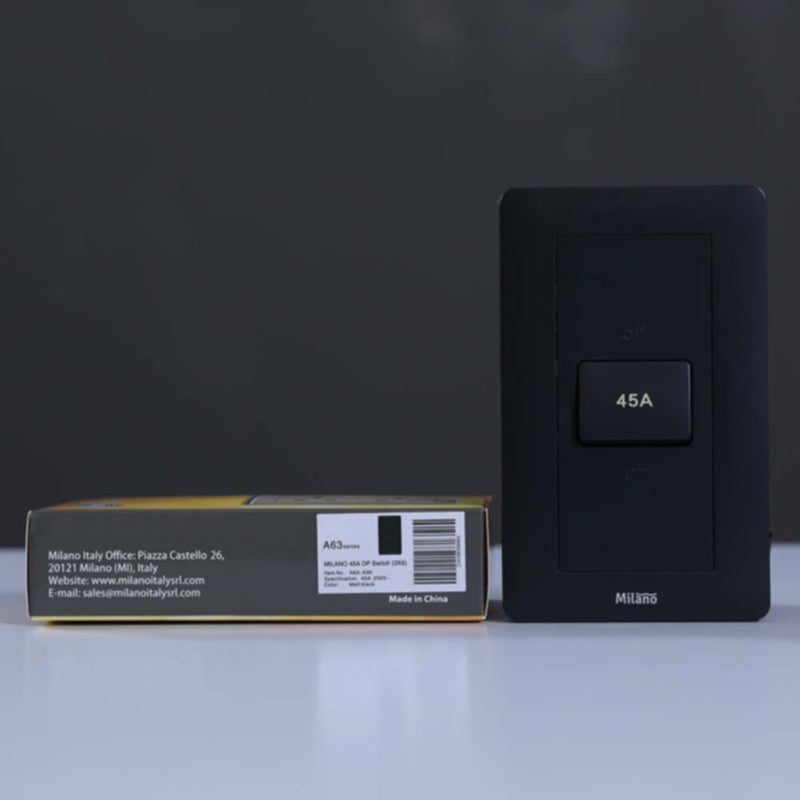 MILANO | 45A Dp Switch 6X3Mblk Ps | 210100300461