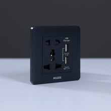 MILANO | 16A Single Universal Socket With Dual Usb | 210100300467