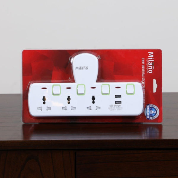 MILANO | 3W 2Usb Plug | 210100500203