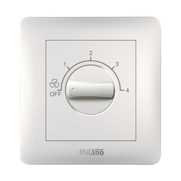 MILANO | 100W Step Fan Regulator Wh Ps | 210701200004