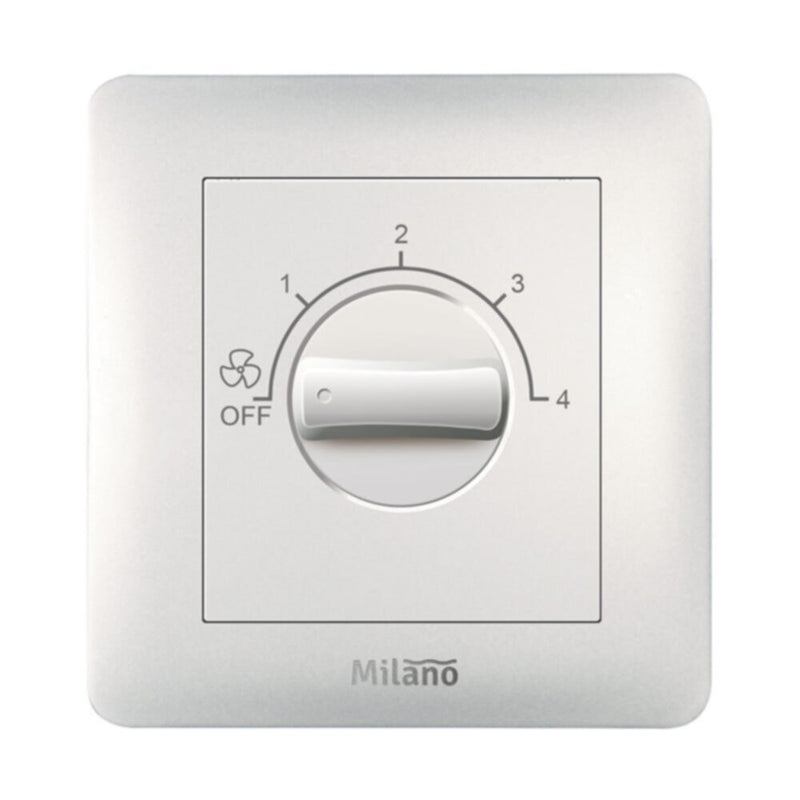MILANO | 100W Step Fan Regulator Wh Ps | 210701200004