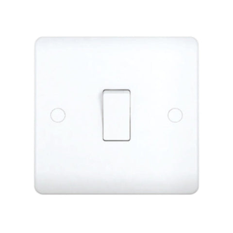 MILANO | 10A 1 Gang 2 Way Switch White | 210800100003