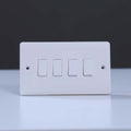 MILANO | 4 Gang 1 Way Switch White | 210800100008