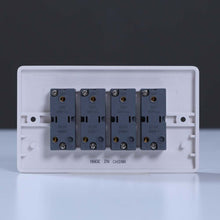 MILANO | 4 Gang 1 Way Switch White | 210800100008