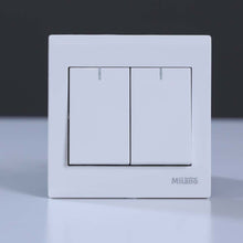 MILANO | 16A 2Gang 1Way White | 210800100012