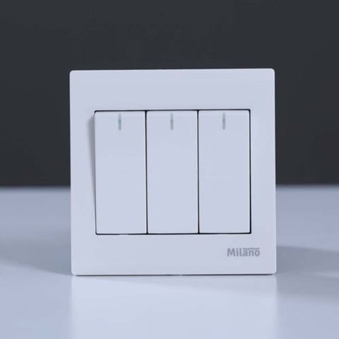 MILANO | 16A 3 Gang 2Way SwitchMpw | 210800100015