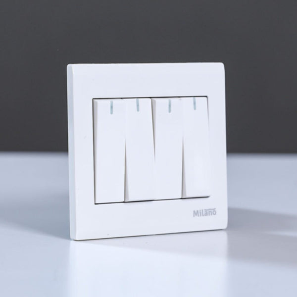 MILANO | 10A 4 Gang 2 Way SwitchMpw | 210800100017